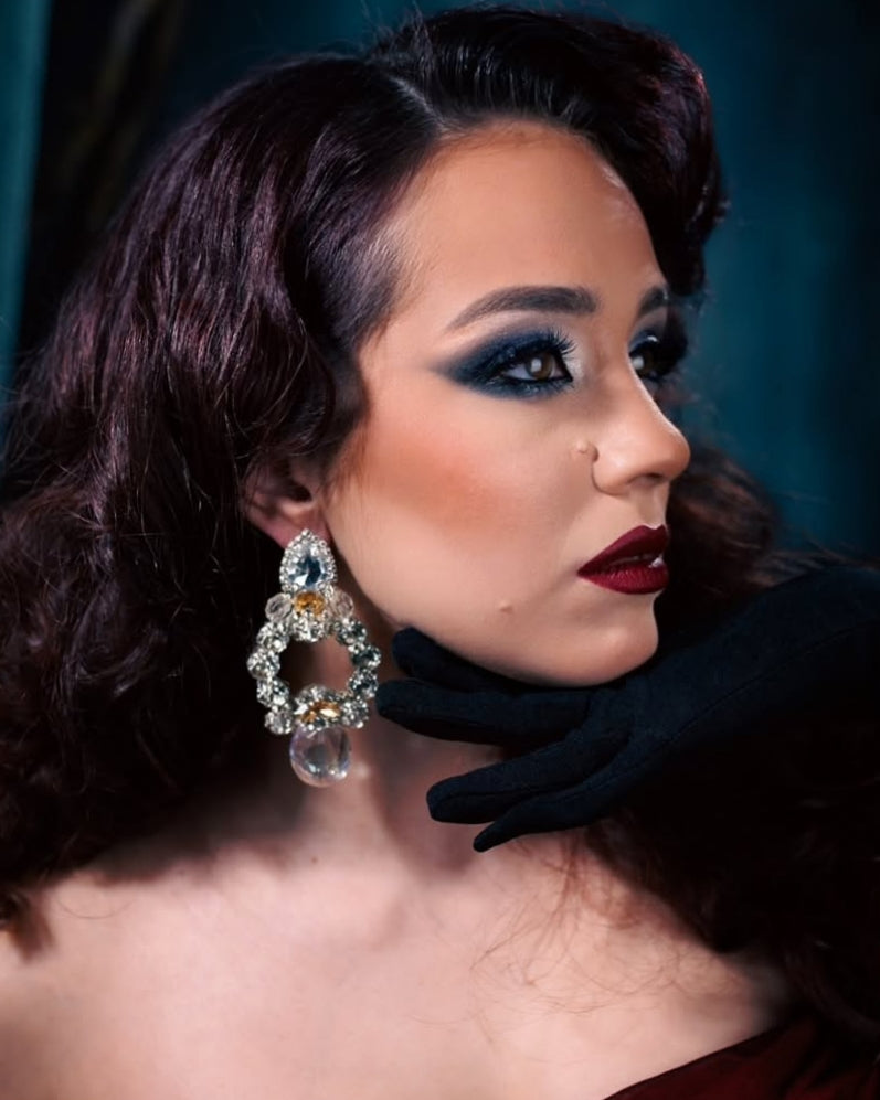 Луксузне ручно рађене кристалне минђуше